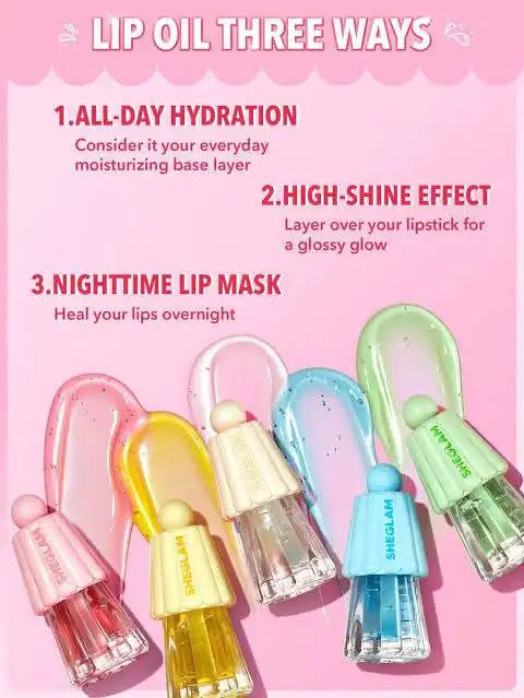 SHEGLAM Jelly Wow Hydrating Lip Oil - The Body Essential