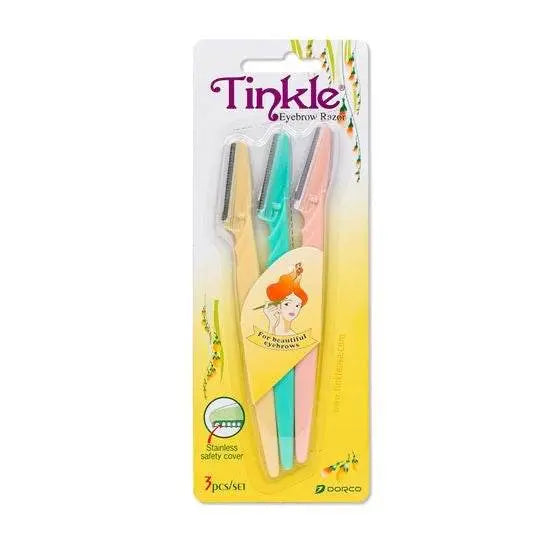 Tinkle Razor For Beautiful Eyebrows Pack of 3 - The Body Essential